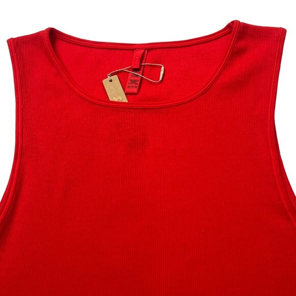 SKIMS Cotton Rib Super Crop Tank Ruby 3X - Picture 4 of 10